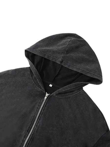 Unshakeable Washed Zip Up Hoodie