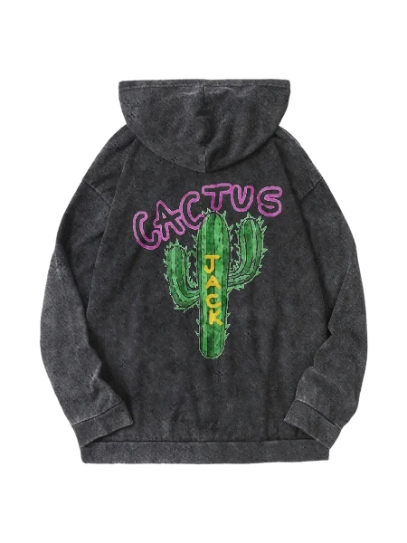 Cactus Zip Up Hoodie