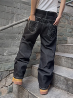 Vintage Washed Dark Jeans