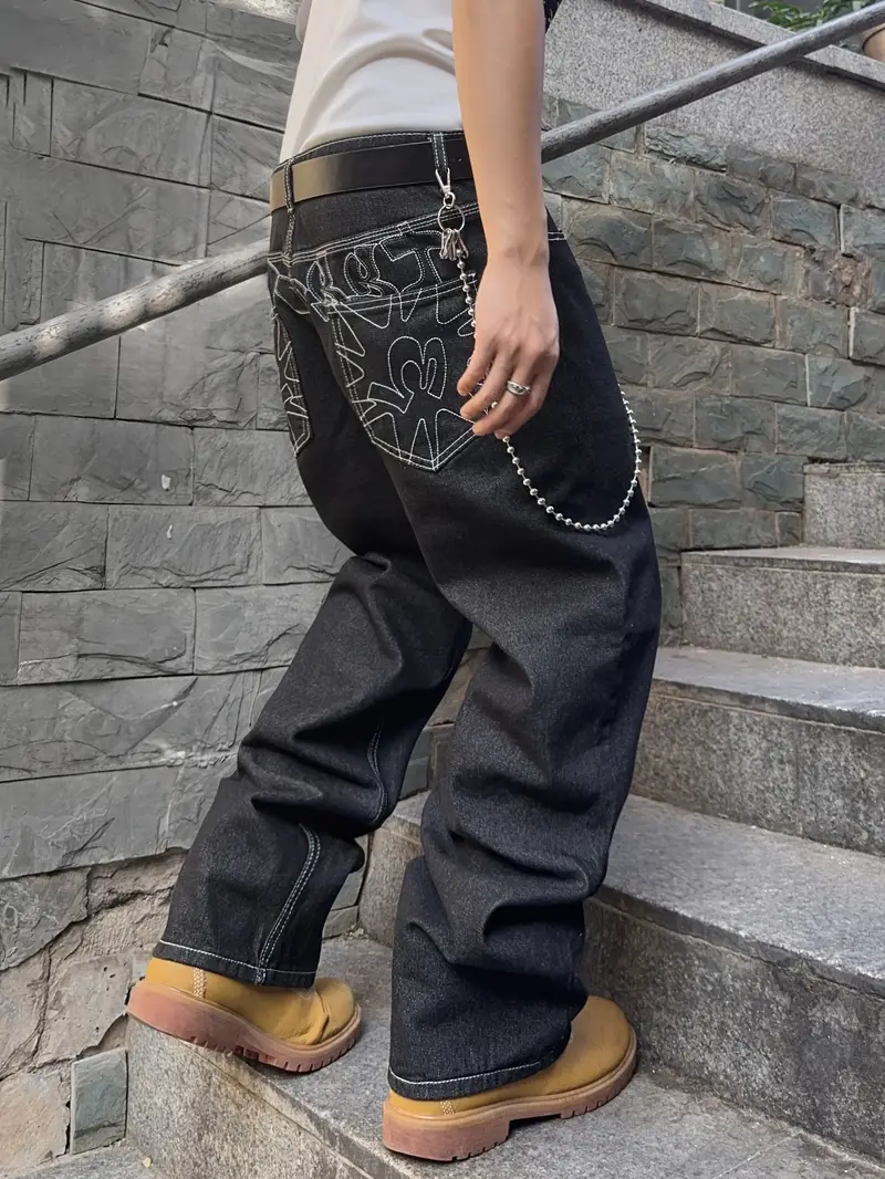 Vintage Washed Dark Jeans