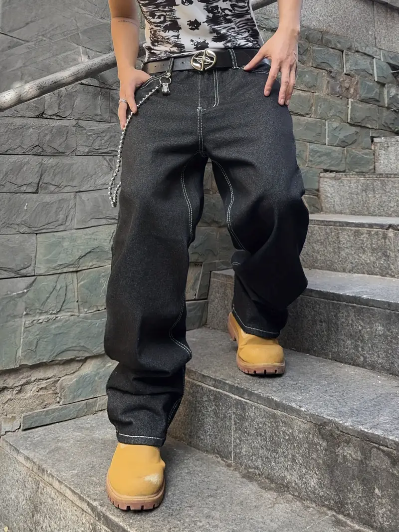 Vintage Washed Dark Jeans