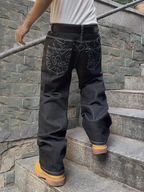 Vintage Washed Dark Jeans