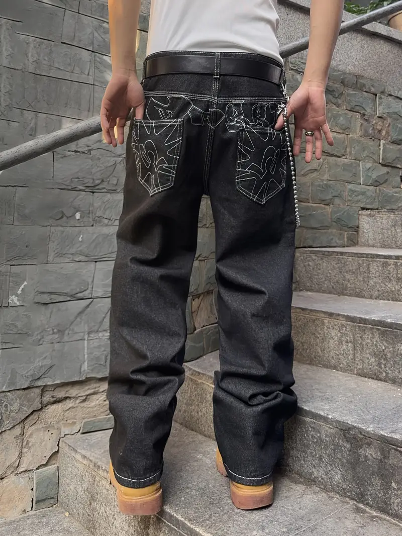 Vintage Washed Dark Jeans