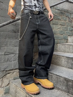 Vintage Washed Dark Jeans