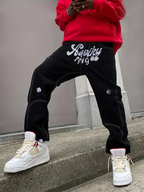 Leaf Black Baggy Jeans ♣