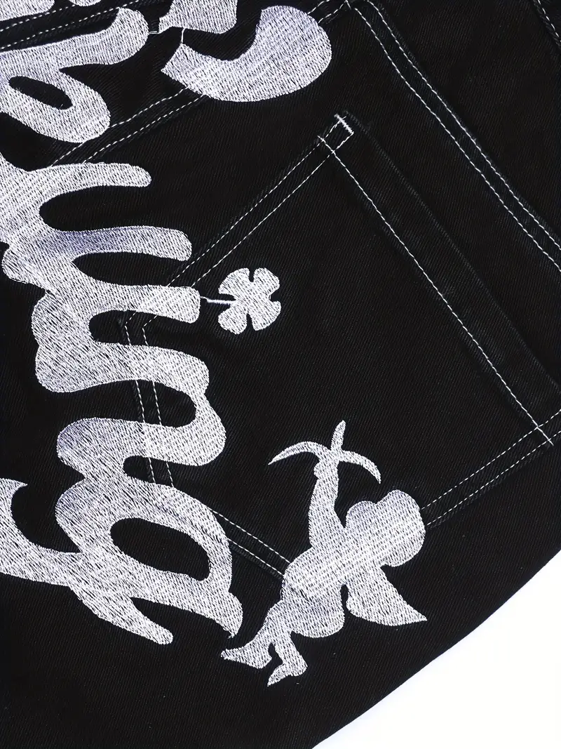 Leaf Black Baggy Jeans ♣