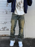 Distressed Jeans 𒌐 Straight