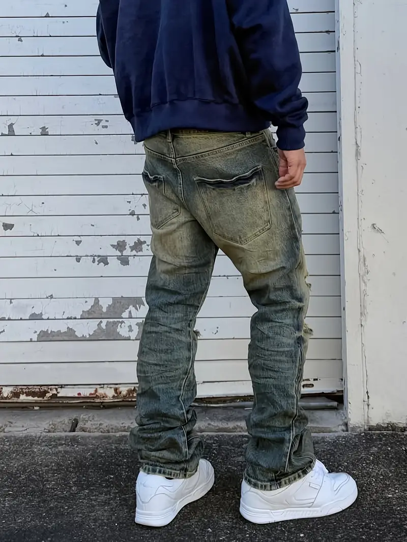 Distressed Jeans 𒌐 Straight