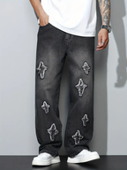 Embroid Stars ⋆✴︎˚｡⋆ Baggy Jeans