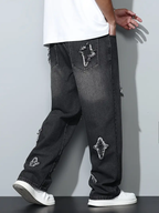 Embroid Stars ⋆✴︎˚｡⋆ Baggy Jeans