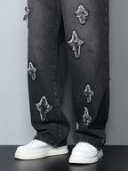 Embroid Stars ⋆✴︎˚｡⋆ Baggy Jeans