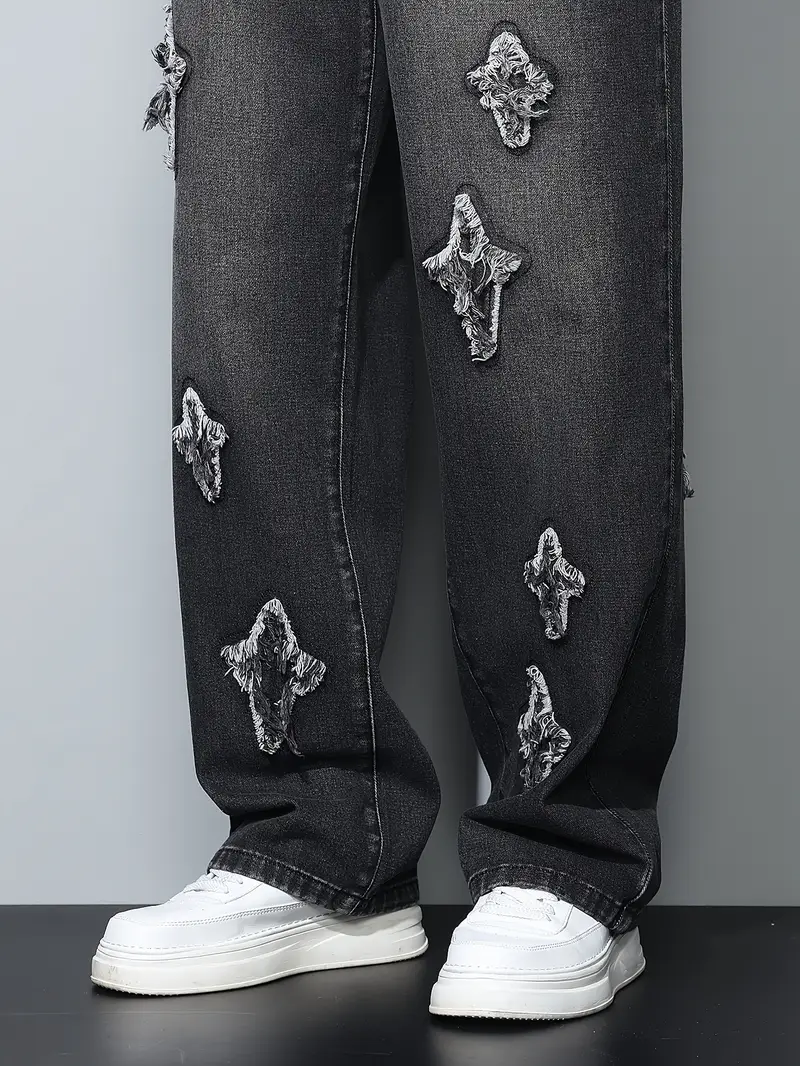 Embroid Stars ⋆✴︎˚｡⋆ Baggy Jeans