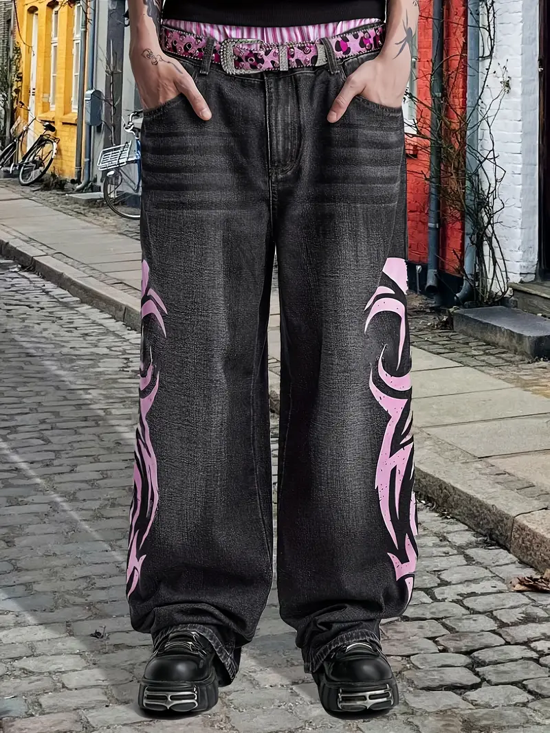 Pink ࿐ Baggy Jeans