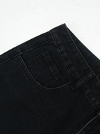 Embroied Flowers Baggy Jeans