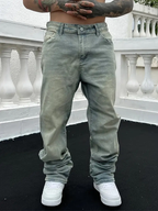 Washed Loose Jeans