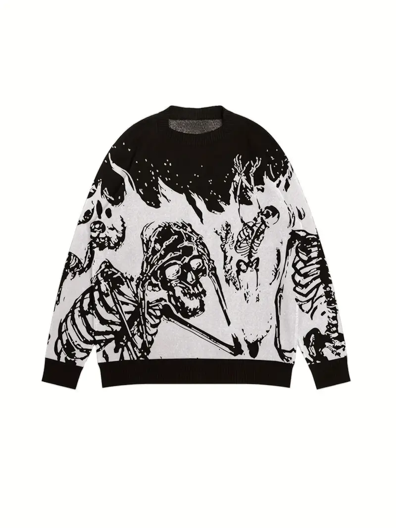 Skeleton Knitted Sweater