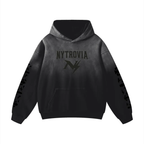 Nytrovia Sunfade 400GSM Heavy Hoodie – Noir Crest Edition