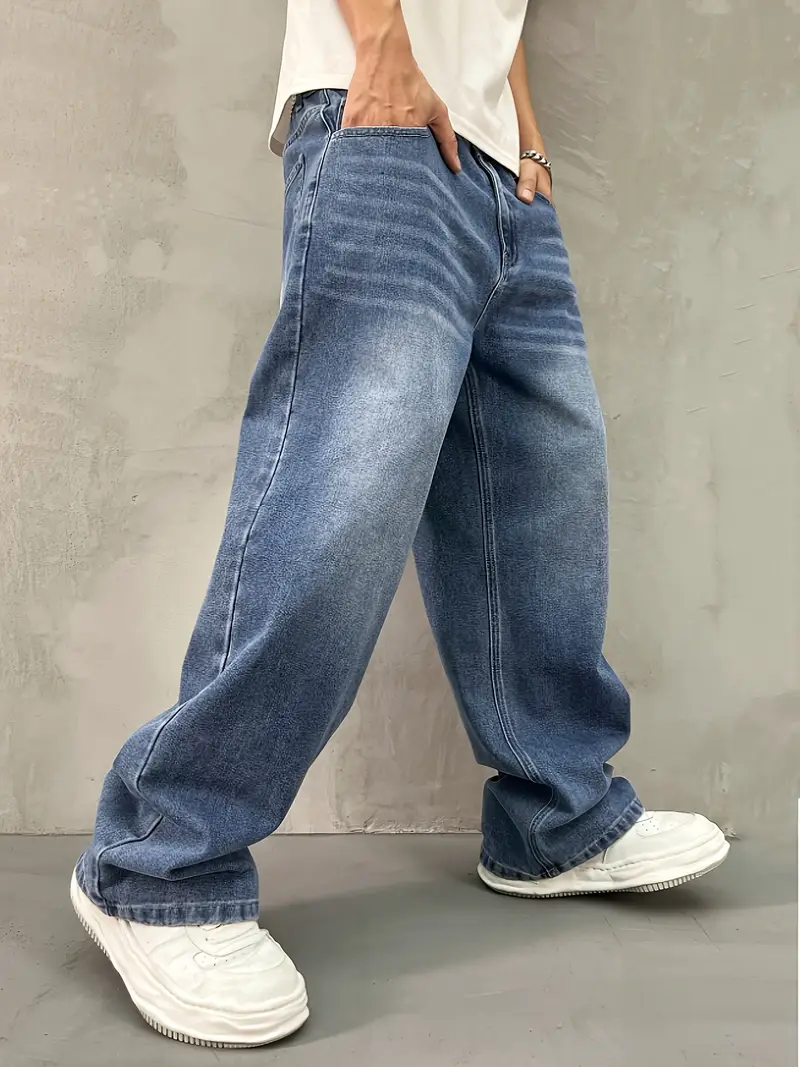 Blue Baggy Jeans