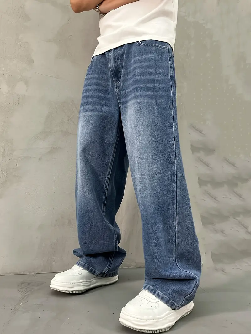 Blue Baggy Jeans