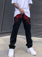 Alphabet Jeans ✯ Red/White/Violet