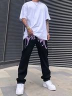 Alphabet Jeans ✯ Red/White/Violet