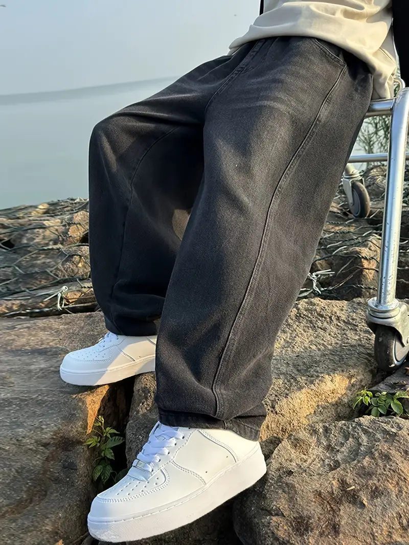 Black Baggy Jeans ₠