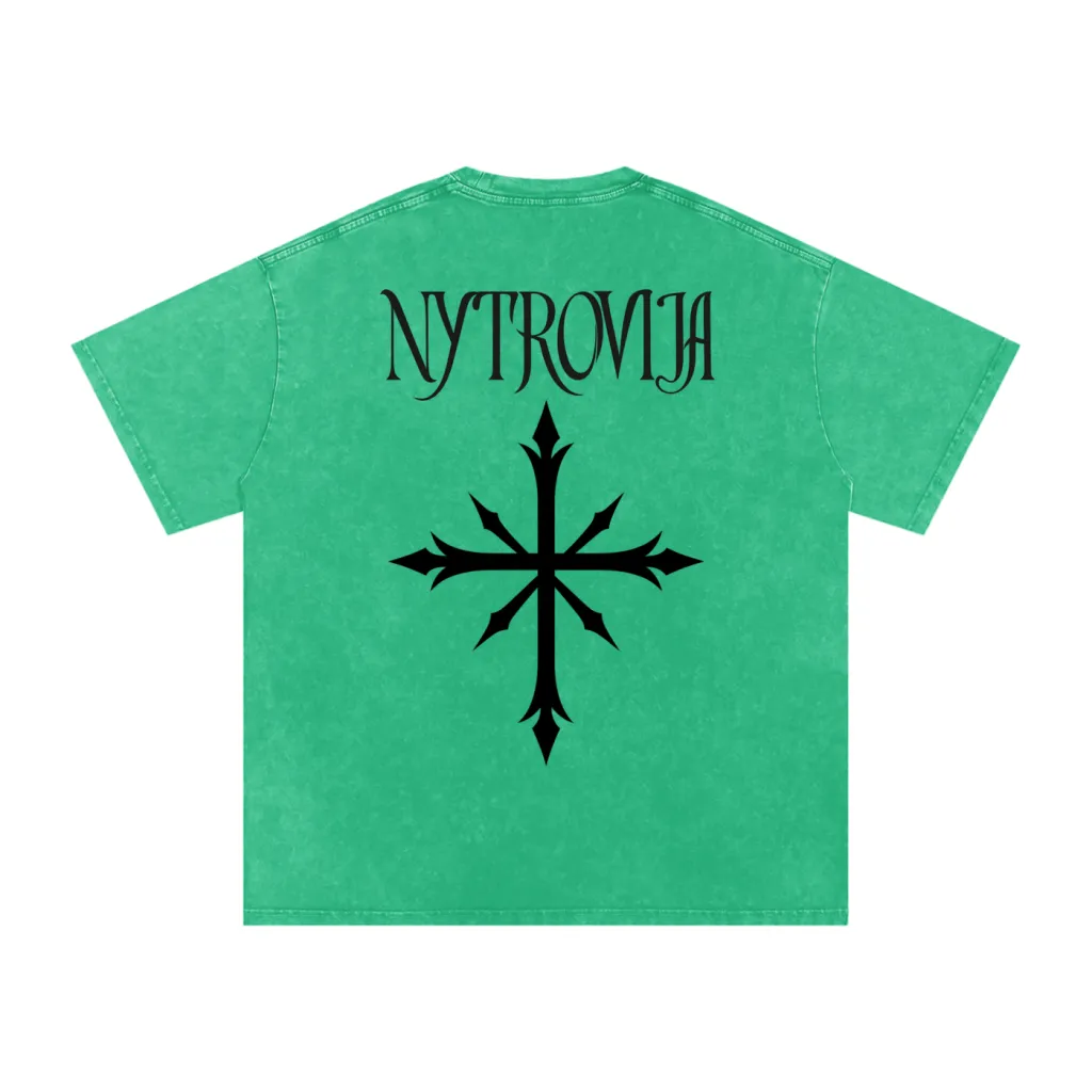 Nytrovia Elephant Emblem Snow-Washed Tee