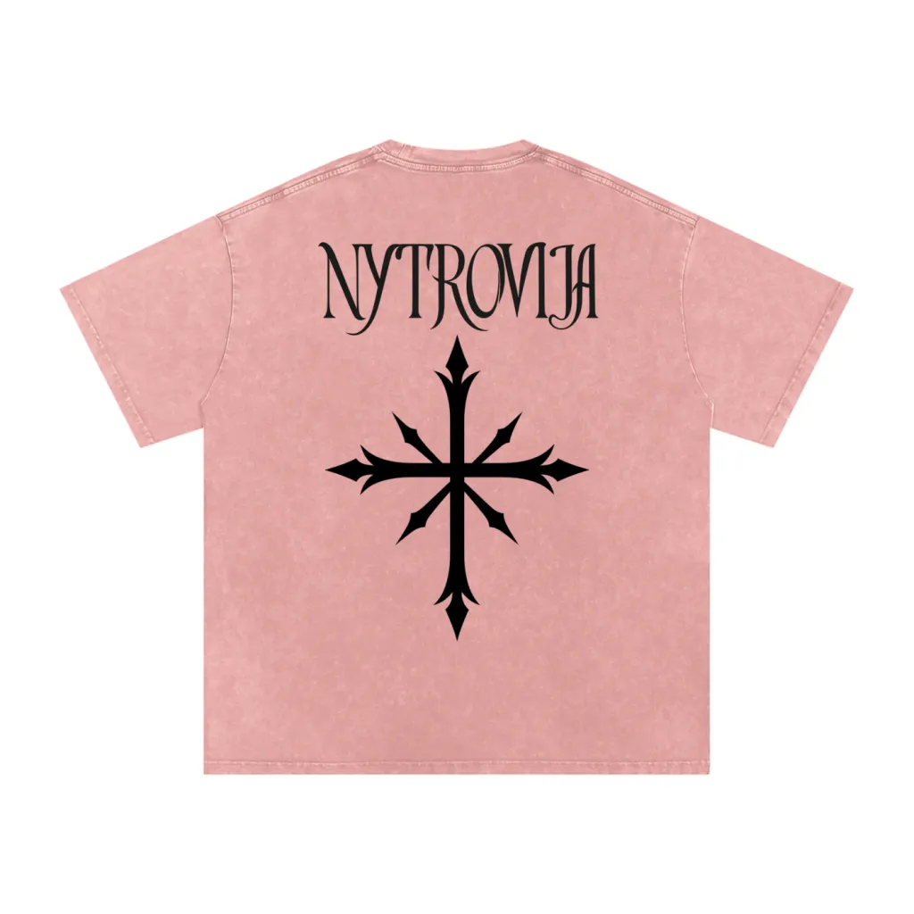 Nytrovia Elephant Emblem Snow-Washed Tee