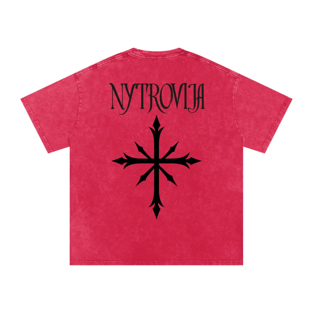Nytrovia Elephant Emblem Snow-Washed Tee