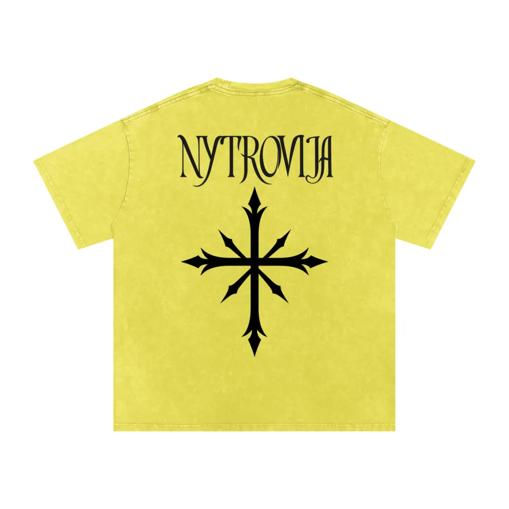 Nytrovia Elephant Emblem Snow-Washed Tee