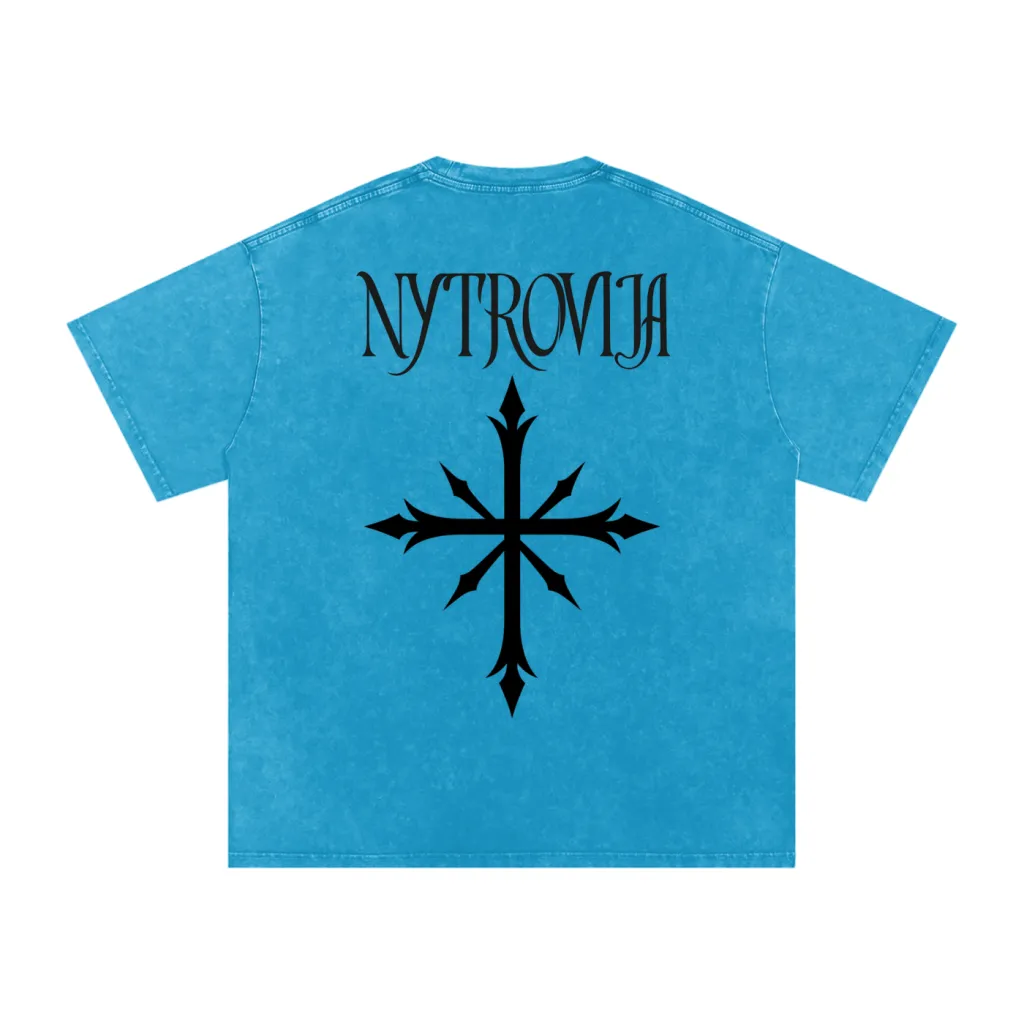 Nytrovia Elephant Emblem Snow-Washed Tee