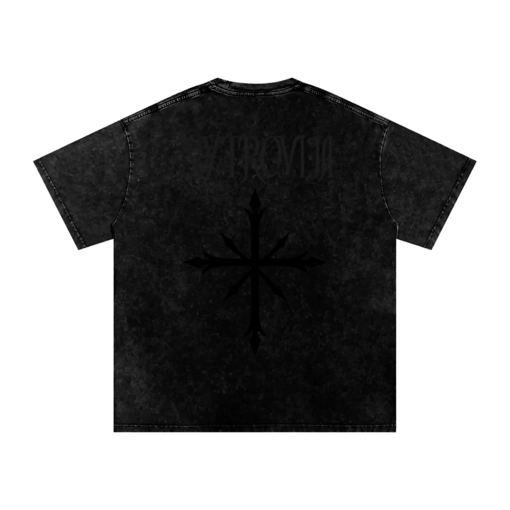 Nytrovia Elephant Emblem Snow-Washed Tee