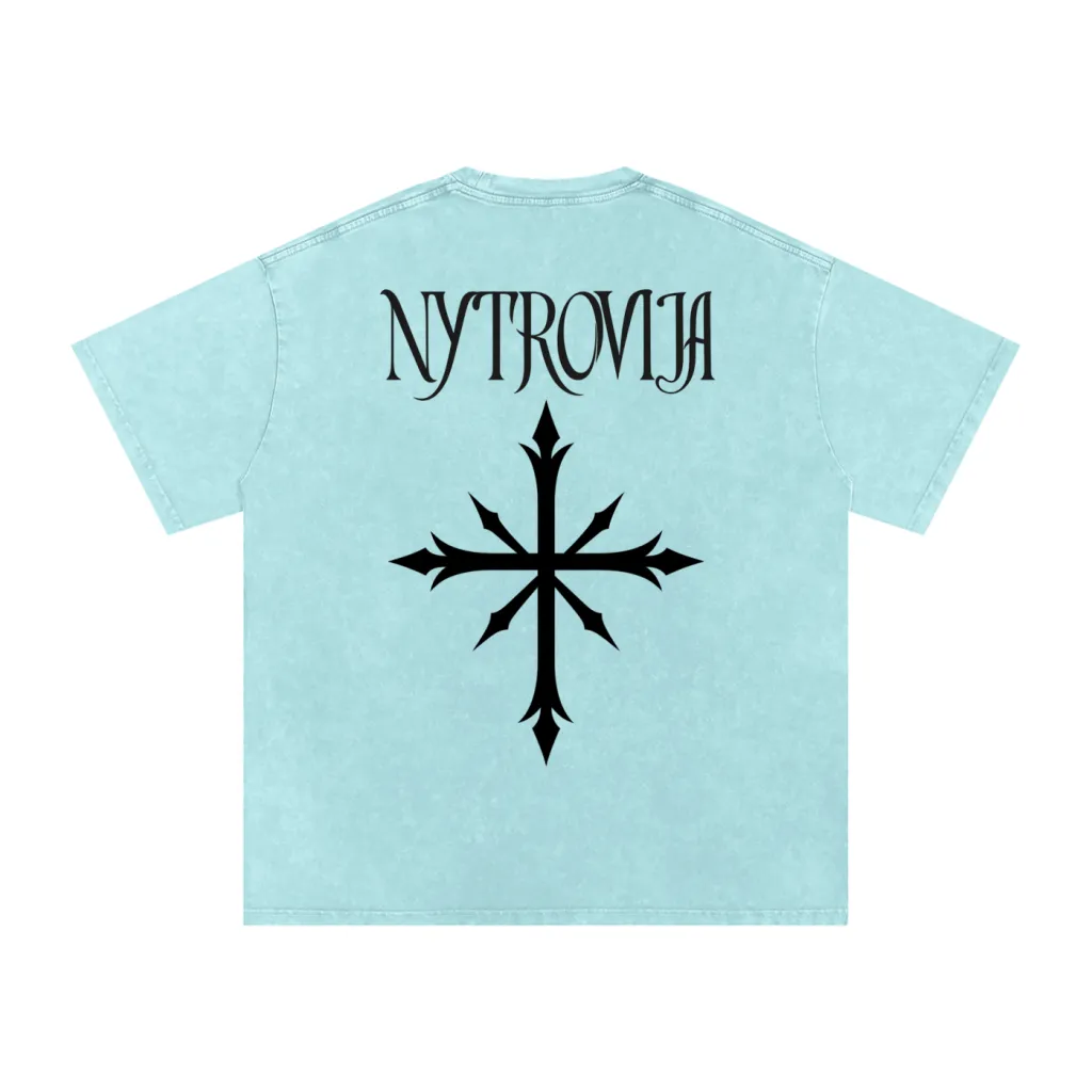 Nytrovia Elephant Emblem Snow-Washed Tee