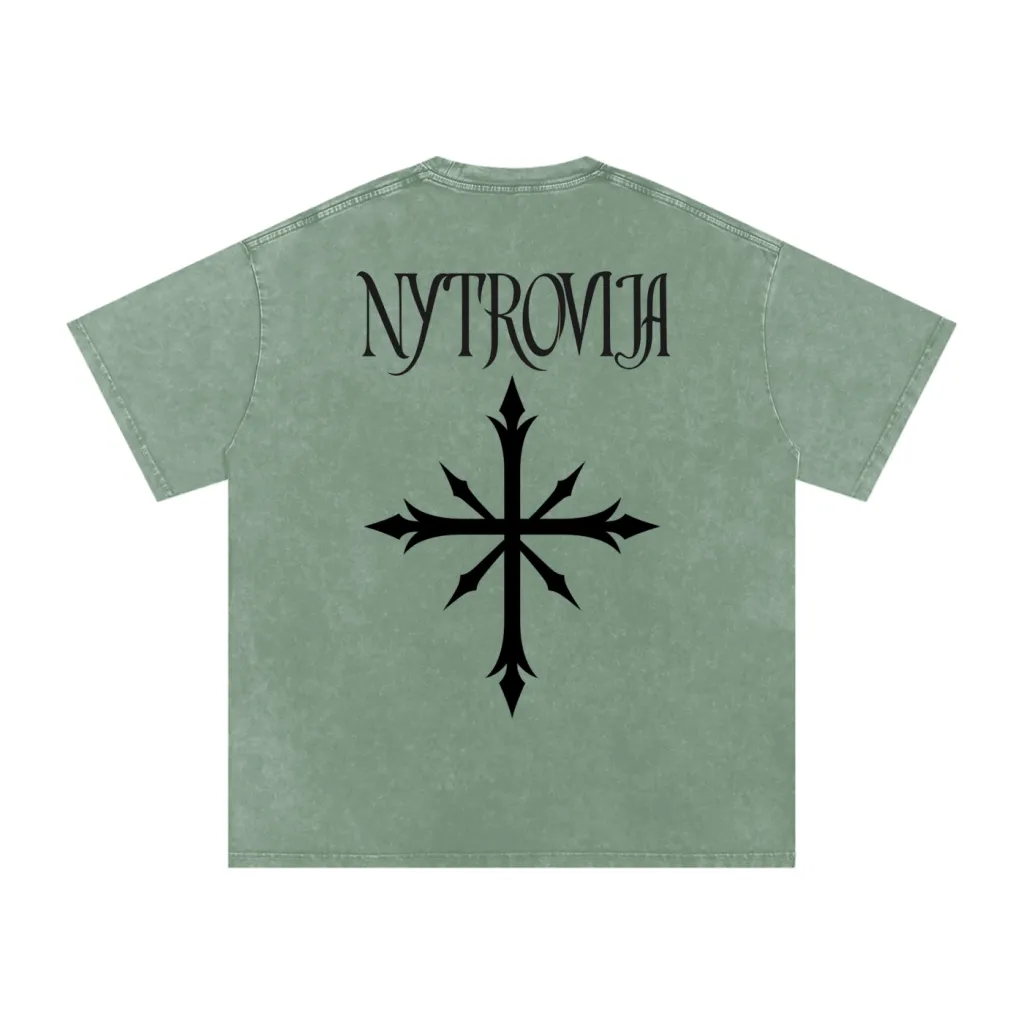 Nytrovia Elephant Emblem Snow-Washed Tee
