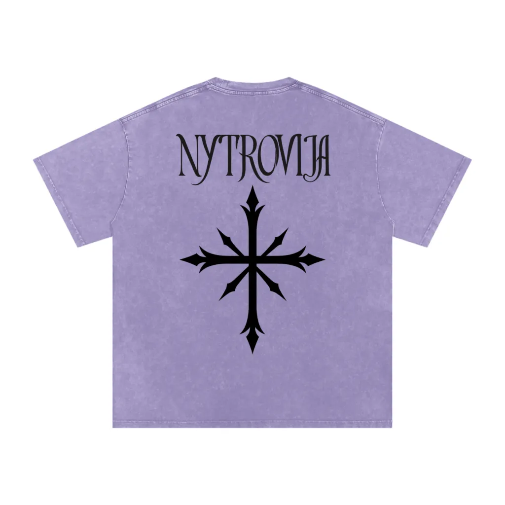 Nytrovia Elephant Emblem Snow-Washed Tee