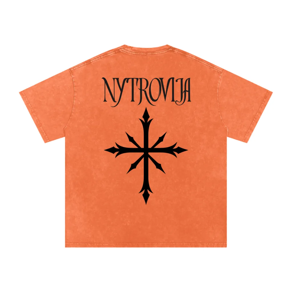 Nytrovia Elephant Emblem Snow-Washed Tee