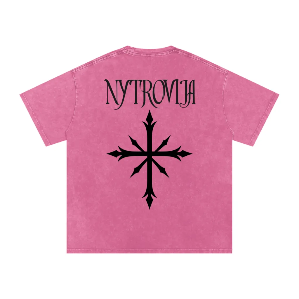 Nytrovia Elephant Emblem Snow-Washed Tee