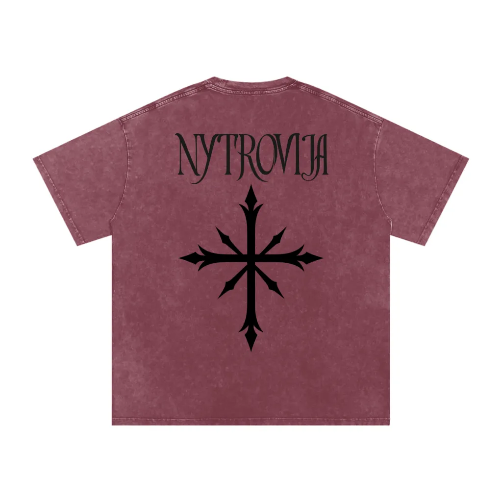 Nytrovia Elephant Emblem Snow-Washed Tee