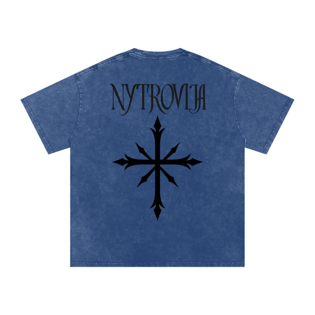 Nytrovia Elephant Emblem Snow-Washed Tee