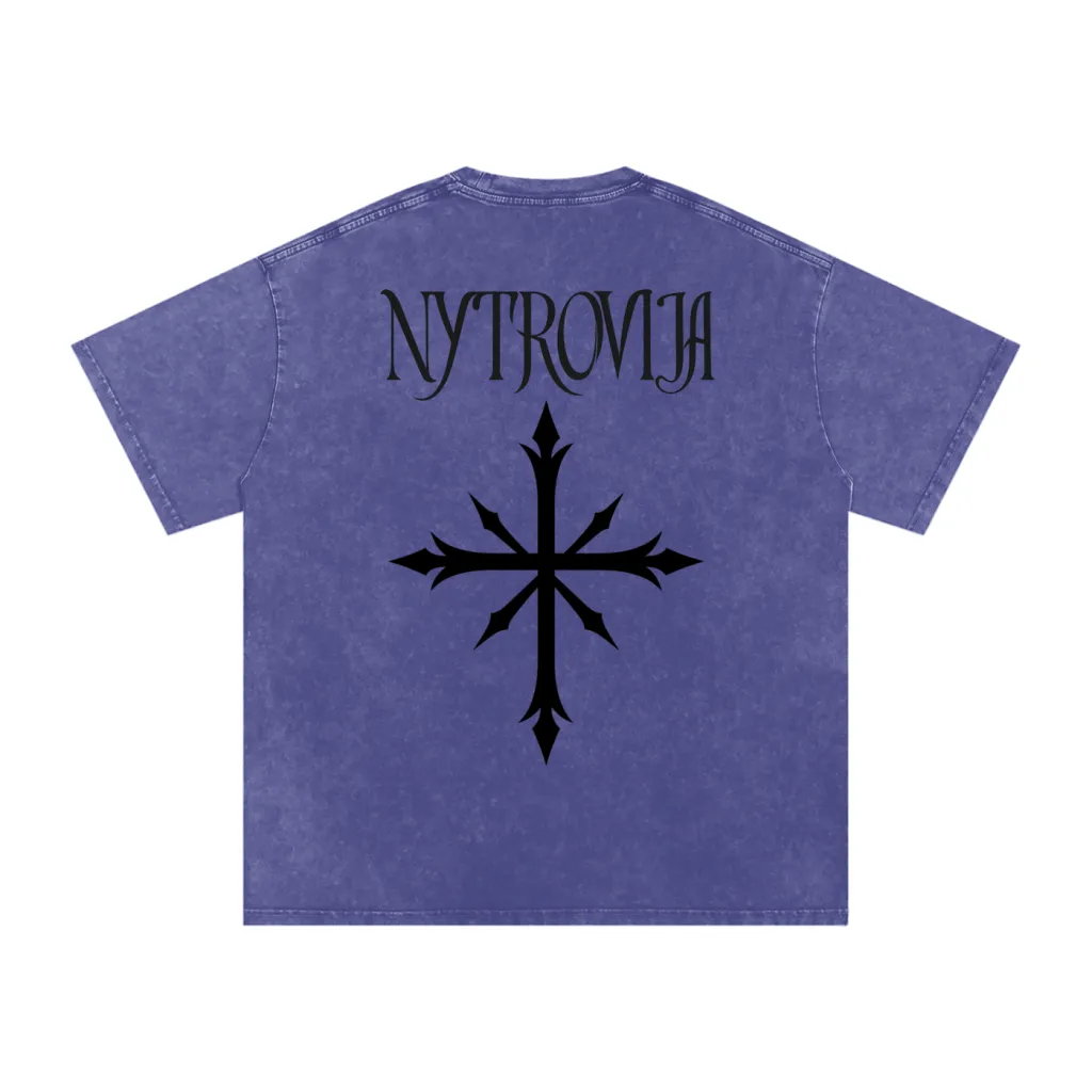 Nytrovia Elephant Emblem Snow-Washed Tee