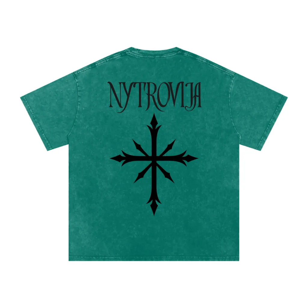 Nytrovia Elephant Emblem Snow-Washed Tee