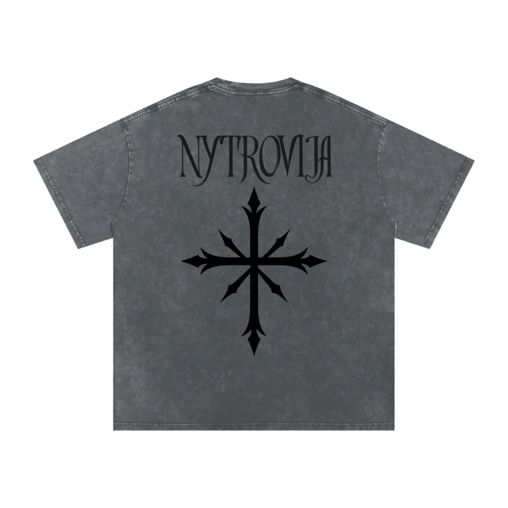 Nytrovia Elephant Emblem Snow-Washed Tee