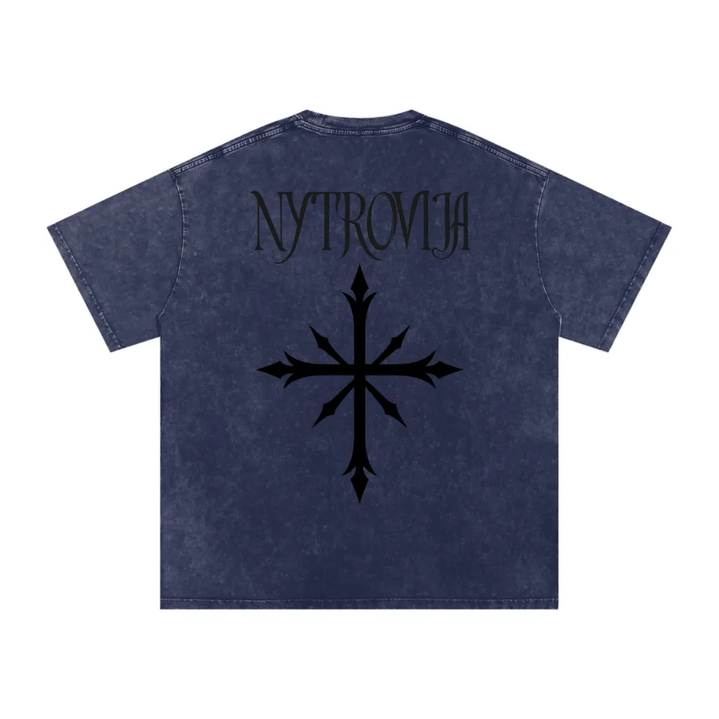 Nytrovia Elephant Emblem Snow-Washed Tee