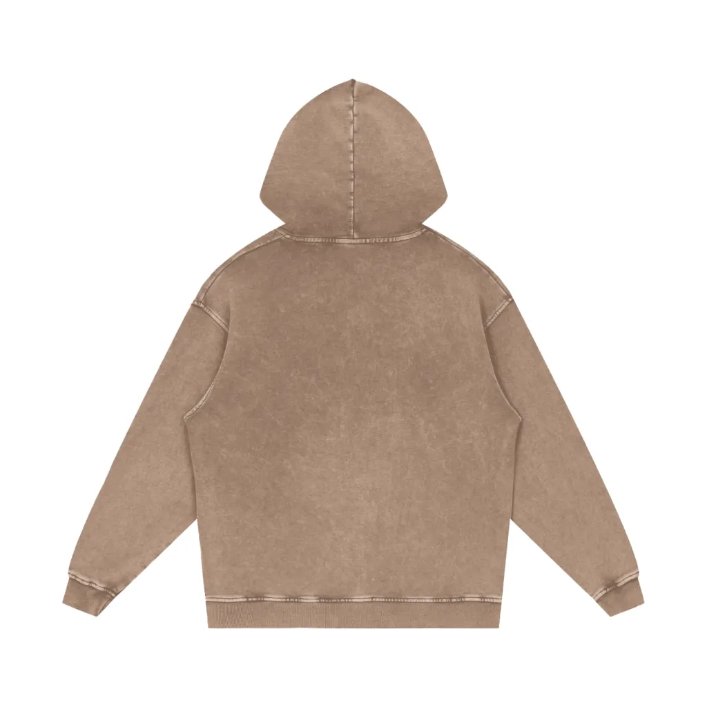 Nytrovia™ Snow Washed Hoodie — Oversized 420gsm