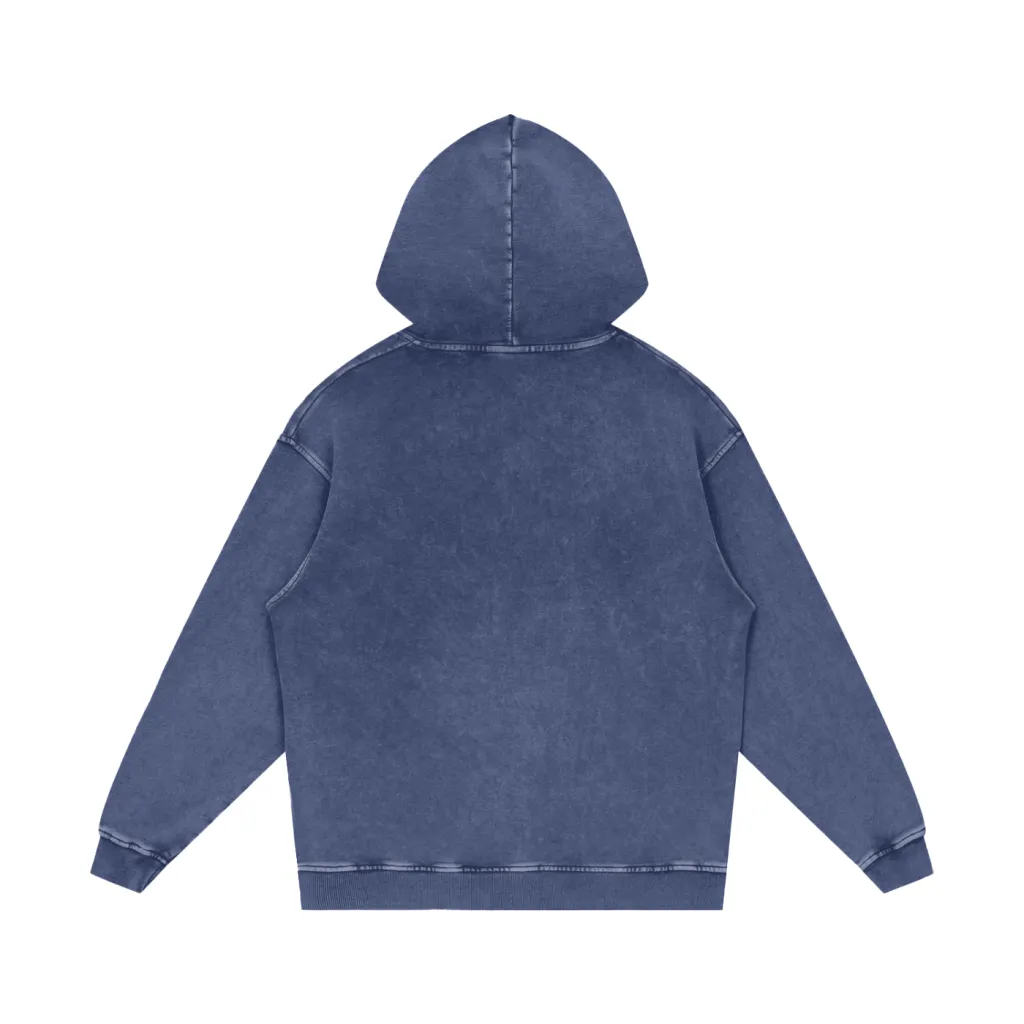Nytrovia™ Snow Washed Hoodie — Oversized 420gsm