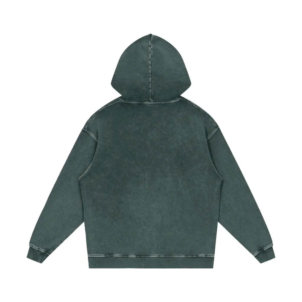 Nytrovia™ Snow Washed Hoodie — Oversized 420gsm