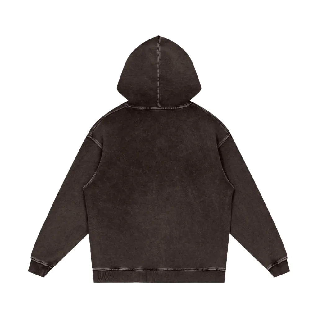 Nytrovia™ Snow Washed Hoodie — Oversized 420gsm